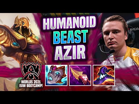 HUMANOID IS A BEAST WITH AZIR in WORLDS BOOTCAMP EUW! - MAD Humanoid Plays Azir MID vs Swain! |