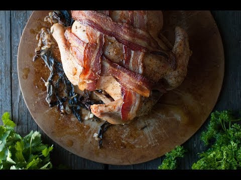 How to Make Roast Chicken with Bacon and Fresh Sage