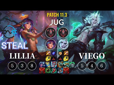 DFM Steal Lillia vs Viego Jungle - KR Patch 11.3