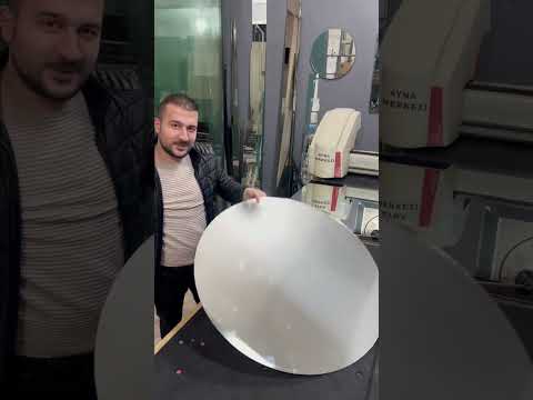 Piyano  ayna modeli yapımı yuvarlak ayna