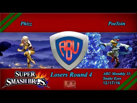 ABU 11: PoeSsin (Falco) vs. GT Phizz (Sheik) - SSB4 Singles