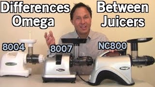 Differences Between Omega 8004 8006 8007 8008 NC800 NC900 Juicers