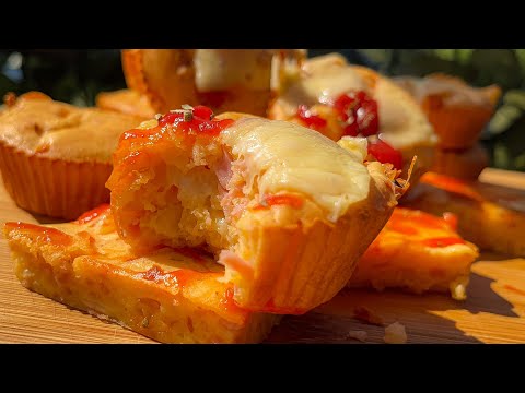 Brzo i lako do vecere (dorucka) Pica Mafini - Pizza Muffins - CooKing Recepti