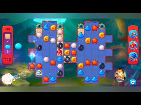 Fishdom, 1412 level,no Booster - 1412 уровень, прохождение без бустеров.