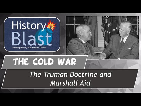 Part of a video titled The Truman Doctrine & Marshall Plan | USA Begins Containment - YouTube