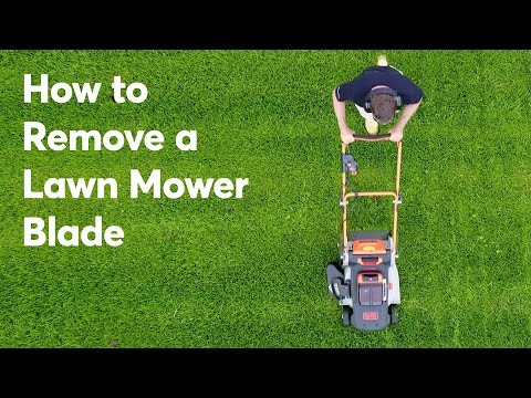Part of a video titled How to Remove a Lawn Mower Blade | Consumer Reports - YouTube