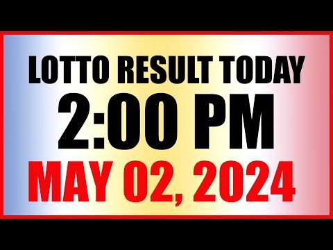 Lotto Result Today 2pm May 2, 2024 Swertres Ez2 Pcso