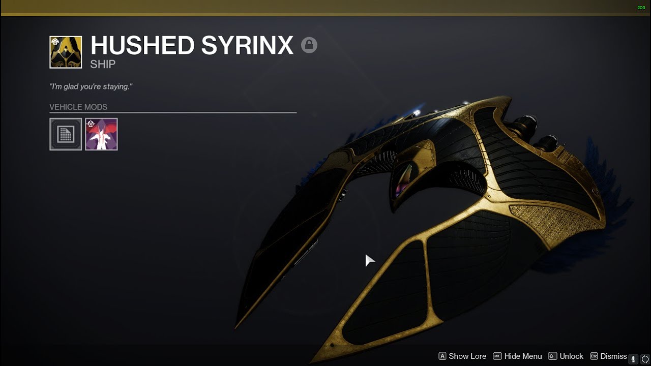 Destiny 2: Trials of Osiris - Rare HUSHED SYRINX Flawless Ship Drop! (+ New Adept Whistler's Whim)