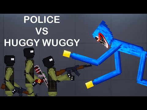 The Police Team Vs HUGGY WUGGY Chapter 1 - Poppy Playtime - People Playground Mod
