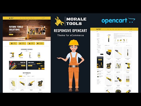 Morale Tools - Responsive OpenCart Theme for eCommerce - installation