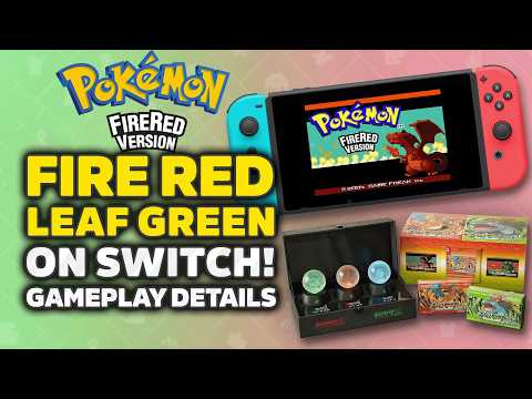 Pokémon FireRed & LeafGreen On Switch! Release Date, Gameplay Details & Physical Collectors Bundle