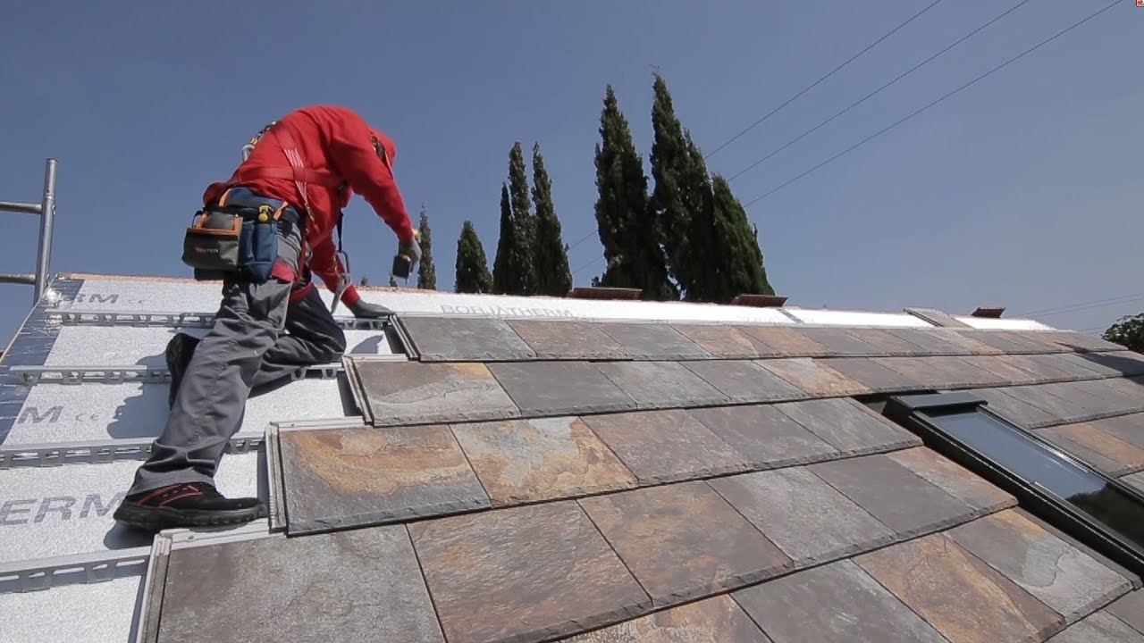Colocación de Tejas Planas en seco con Sistema de Aislamiento de Tejado BorjaTHERM | tejas FLAT-5XL