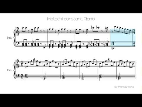 Malachi constant [Piano Solo]