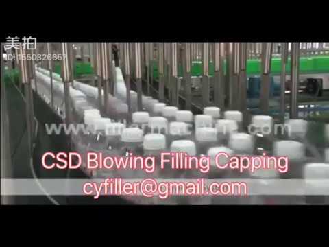 CSD Blowing Filling Capping  Combi Matrix Complete Line for CSD