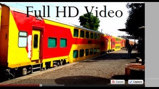 preview picture of video 'Full HD Most beautiful Train of India Double Decker at Umargam Rd Stn overtaking BCT_ADI Passenger'