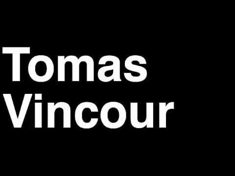 How to Pronounce Tomas Vincour Dallas Stars NHL Hockey Player Runforthecube