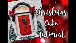 Christmas cake tutorial | Home for Christmas | How to decorate a fruit cake