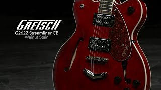 Video thumbnail for Gretsch G2622 Streamliner CB, Walnut Stain | Gear4music demo by Gear4music Guitars