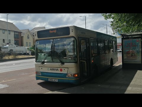 *Turbo Squeal* | Journey on route 414 | Arriva Kent Thameside 1608 GN04UCY | Plaxton Dennis Dart