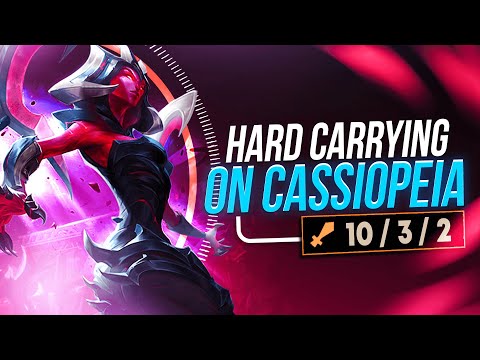 CASSIOPEIA HARD CARRY On The Way To RANK 1!! | Midbeast