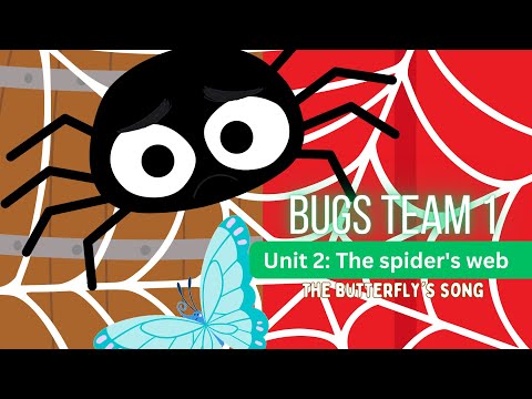 Bugs Team 1 U3 The butterfly’s song | Body Parts in English | incy wincy spider | spiderweb | esl