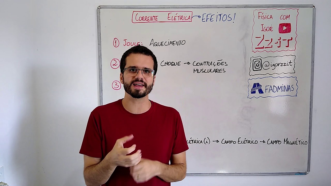 Efeitos da corrente elétrica - Aula de ELETRODINÂMICA #4