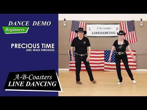 PRECIOUS TIME  - Line Dance Demo & Walk Through