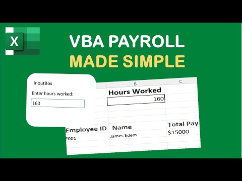 Excel VBA Variables, Data Types, and InputBox Tutorial | Payroll Macro for Beginners