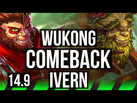 WUKONG vs IVERN (JGL) | Comeback, 500+ games, Dominating | NA Diamond | 14.9