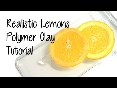 DIY Realistic Lemon Slice Polymer Clay Phone Case Tutorial ＊スイーツデコ＊レモン粘土作り方 Video