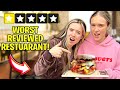EATING At The WORST REVIEWED RESTAURANT In Our CITY