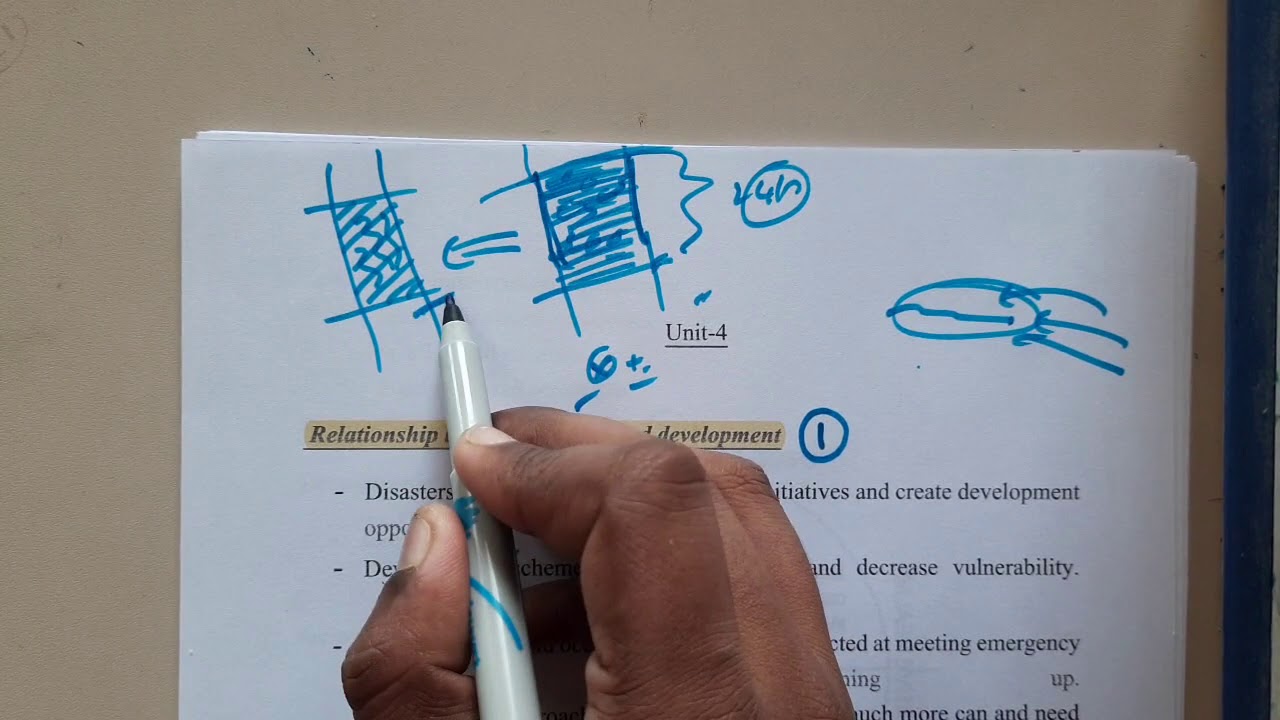 4.1 Relation between disaster and development