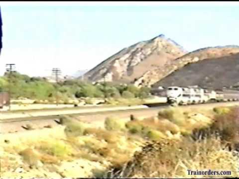 Classic Railroad Series 386 - Amtrak Southwest Chief #3 at Cajon, CA August 26, 2000