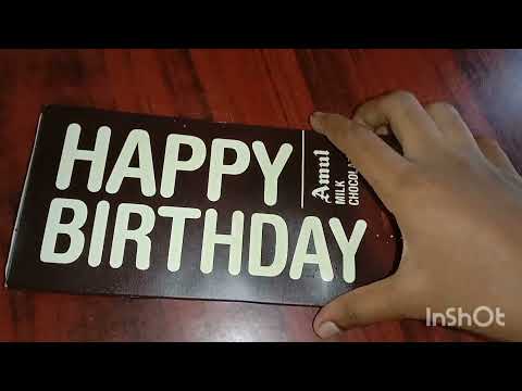 AMUL milk chocolate 🍫 a birthday gift 🎁#__ANU__SHA