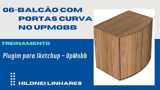 Balcão com portas Curva   Upmobb