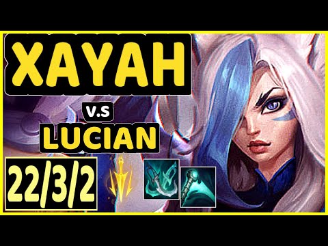 UPSET (XAYAH) vs LUCIAN - QUADRAKILL 22/3/2 KDA BOTTOM ADC CHALLENGER GAMEPLAY - EUW