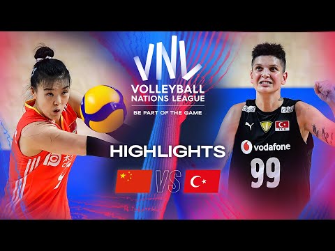 🇨🇳 CHN vs. 🇹🇷 TUR - Highlights | Week 3 | Women's VNL 2024
