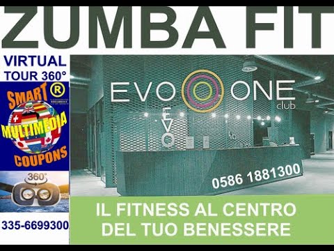 CORSO ZUMBA FIT IN REALTA' VIRTUALE 360° V.R. - PALESTRA EVO ONE CLUB - LIVORNO