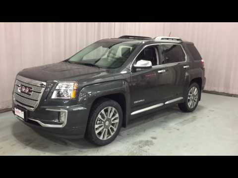2017 GMC Terrain AWD Denali Leather Upholstery  Power Liftgate Grey Oshawa ON Stock #170763