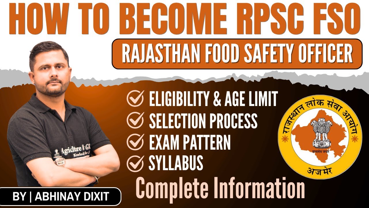 RPSC Food Safety Officer Vacancy 2025 | RPSC FSO Eligibility, Salary, Exam Pattern & Syllabus