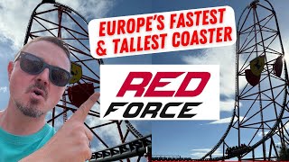 I rode Europe’s TALLEST & FASTEST rollercoaster, RED FORCE, at Ferrari Land, Portaventura World