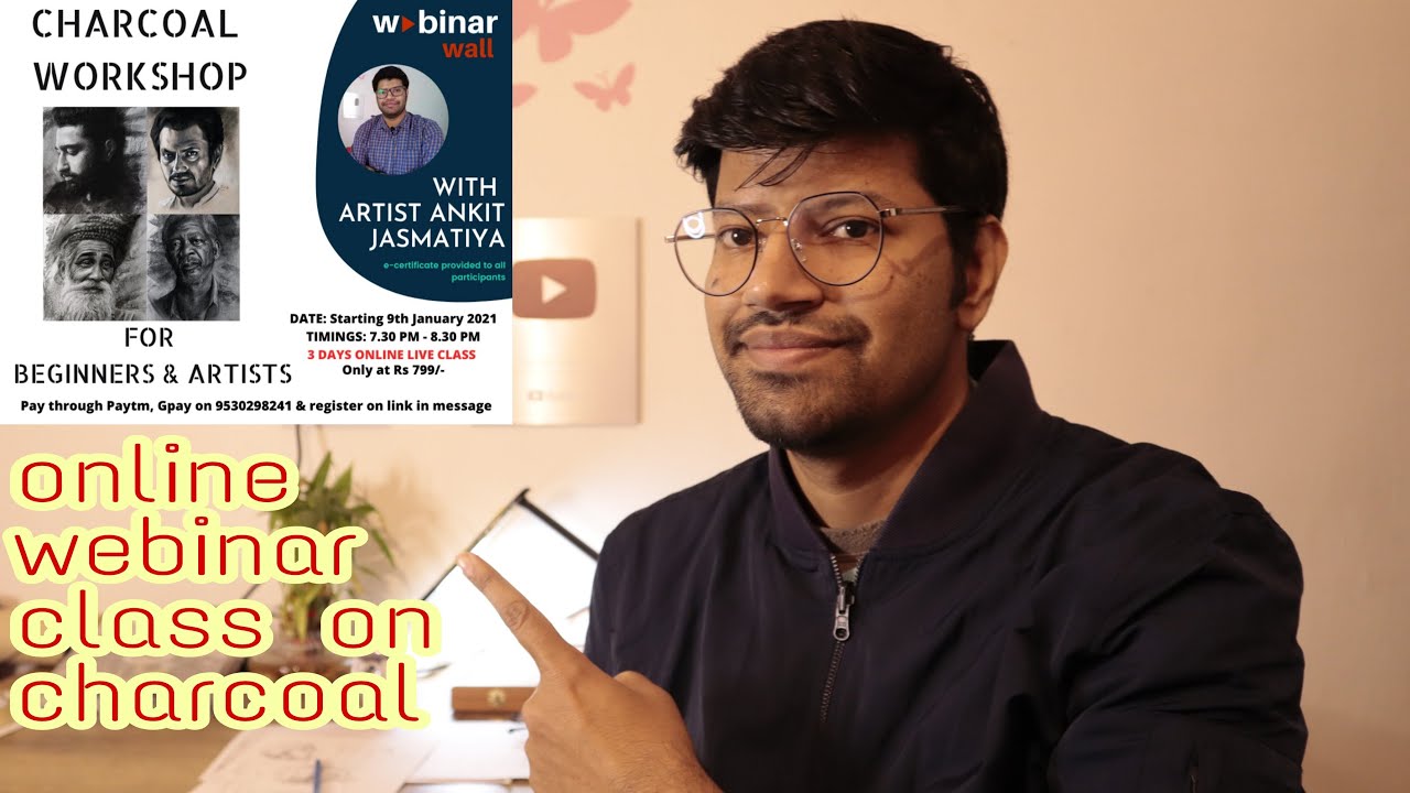 My new webinar class on charcoal drawings