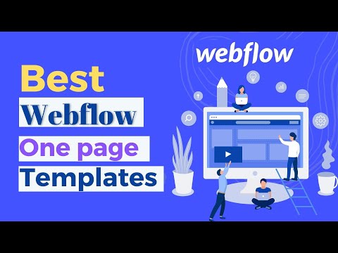 Best Webflow One Page Templates | Landing Page In Webflow