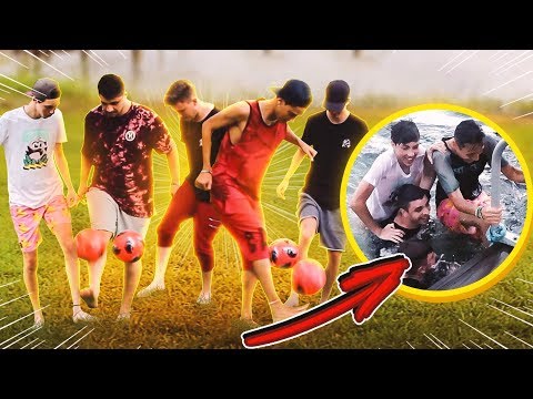 DESAFIO DA EMBAIXADINHA NA MANSÃO (quem perder pula no lago)