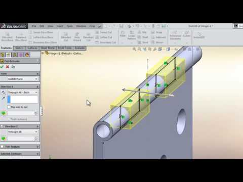 How to Make Hinges In Solidworks Tutorial