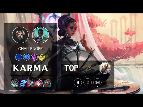 Karma Top vs Kayle - EUW Challenger Patch 11.5