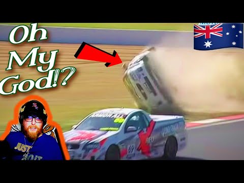 NASCAR Fan Reacts to Top 10 V8 Ute Crashes of All Time - Australia