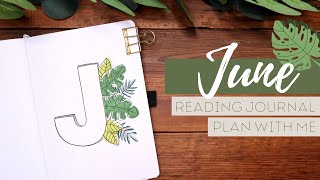 June Reading Journal Set Up | Book Journal | Journal with Me | Tropical Theme Journal | 2021 Bujo