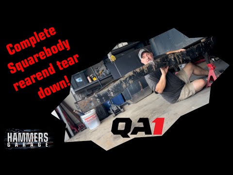 GM Squarebody Truck Back-Half Rebuild! QA1 coilover conversion. Part 1 - The Prep. 1985 GMC Sierra