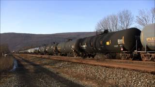 preview picture of video 'NS098 Hauling Two Colas Rail Class 70s for shipment to the UK - Mount Union 12/15/13'